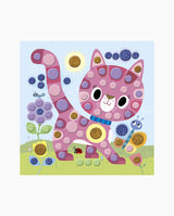 Set creativ mozaic, Janod, Micii Prieteni, 3 ani+