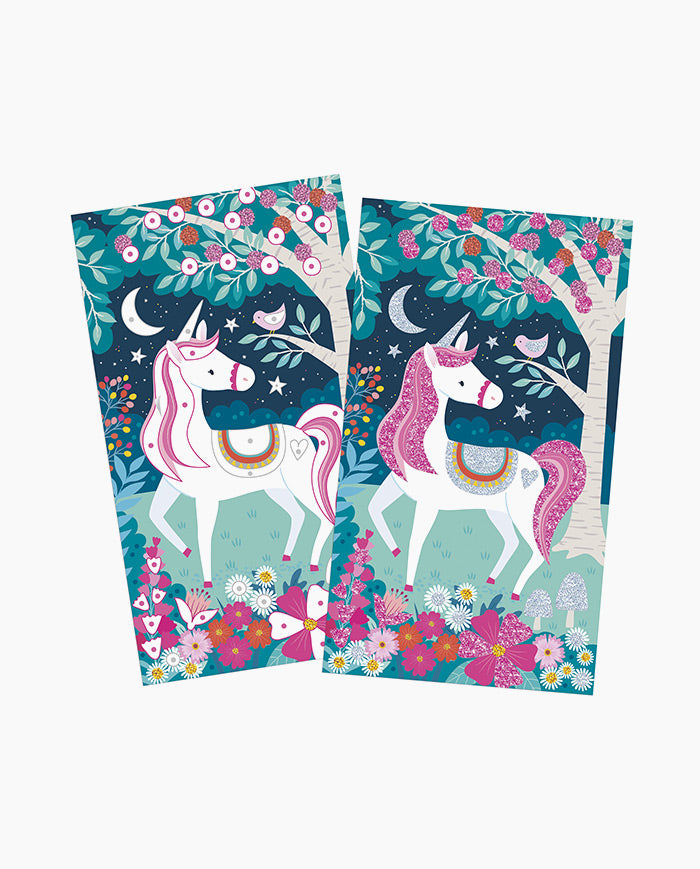 Set creativ, Janod, Glitter Unicorn, 6 ani+