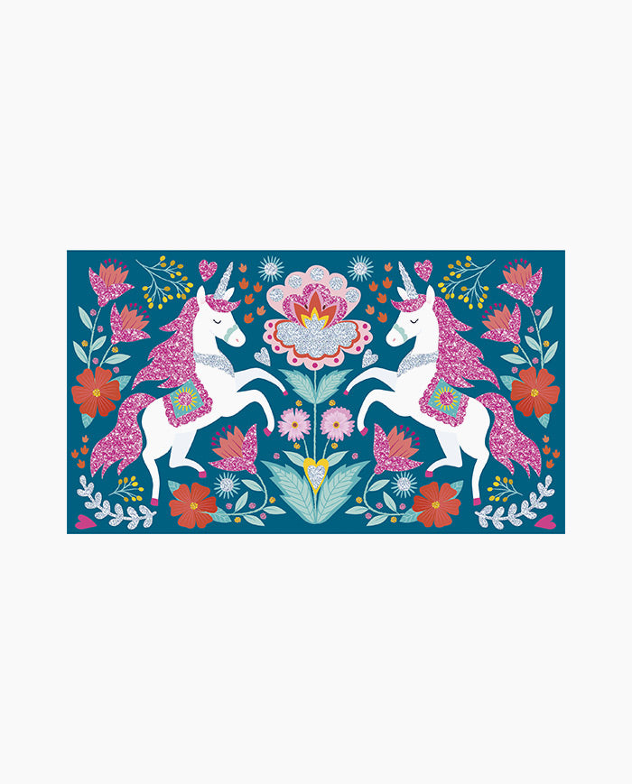 Set creativ, Janod, Glitter Unicorn, 6 ani+