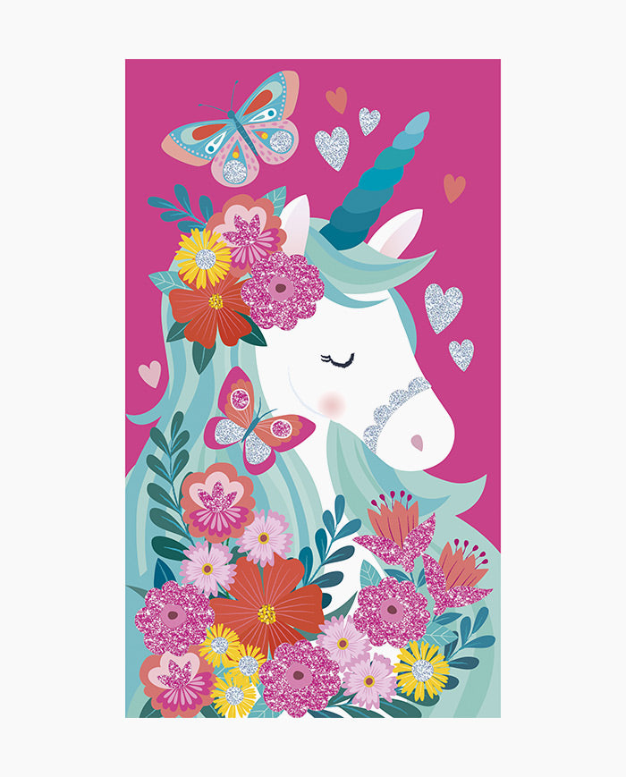 Set creativ, Janod, Glitter Unicorn, 6 ani+