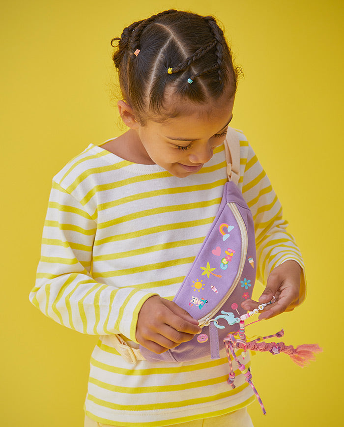 Borseta mov pentru decorat, Janod, 7 ani+