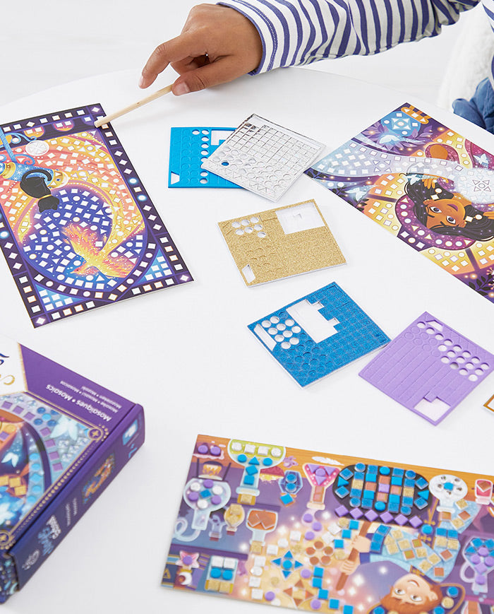 Set creativ mozaic, Janod, Magic School, 7 ani+