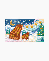 Set creativ mozaic, Janod, Imagini de iarna, 7 ani+