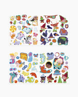Set creativ, Janod, stickere Taramuri Magice, 3 ani+