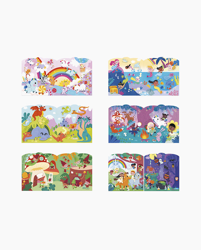 Set creativ, Janod, stickere Taramuri Magice, 3 ani+