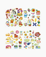 Set creativ, Janod, stickere Ferma, 3 ani+