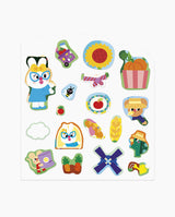 Set creativ, Janod, stickere Ferma, 3 ani+