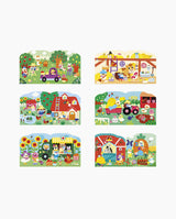 Set creativ, Janod, stickere Ferma, 3 ani+