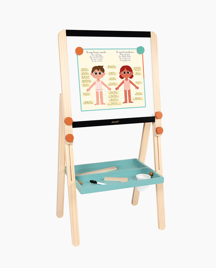 Tablita reglabila din lemn, Janod, 24 piese, 3 ani+