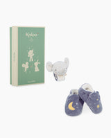 Cutie cadou pentru bebelusi, Kaloo, Botosei si bratara elefant