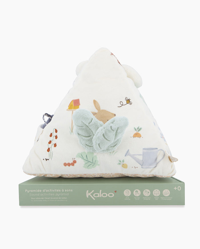 Piramida soft cu activitati, Kaloo, 25 cm