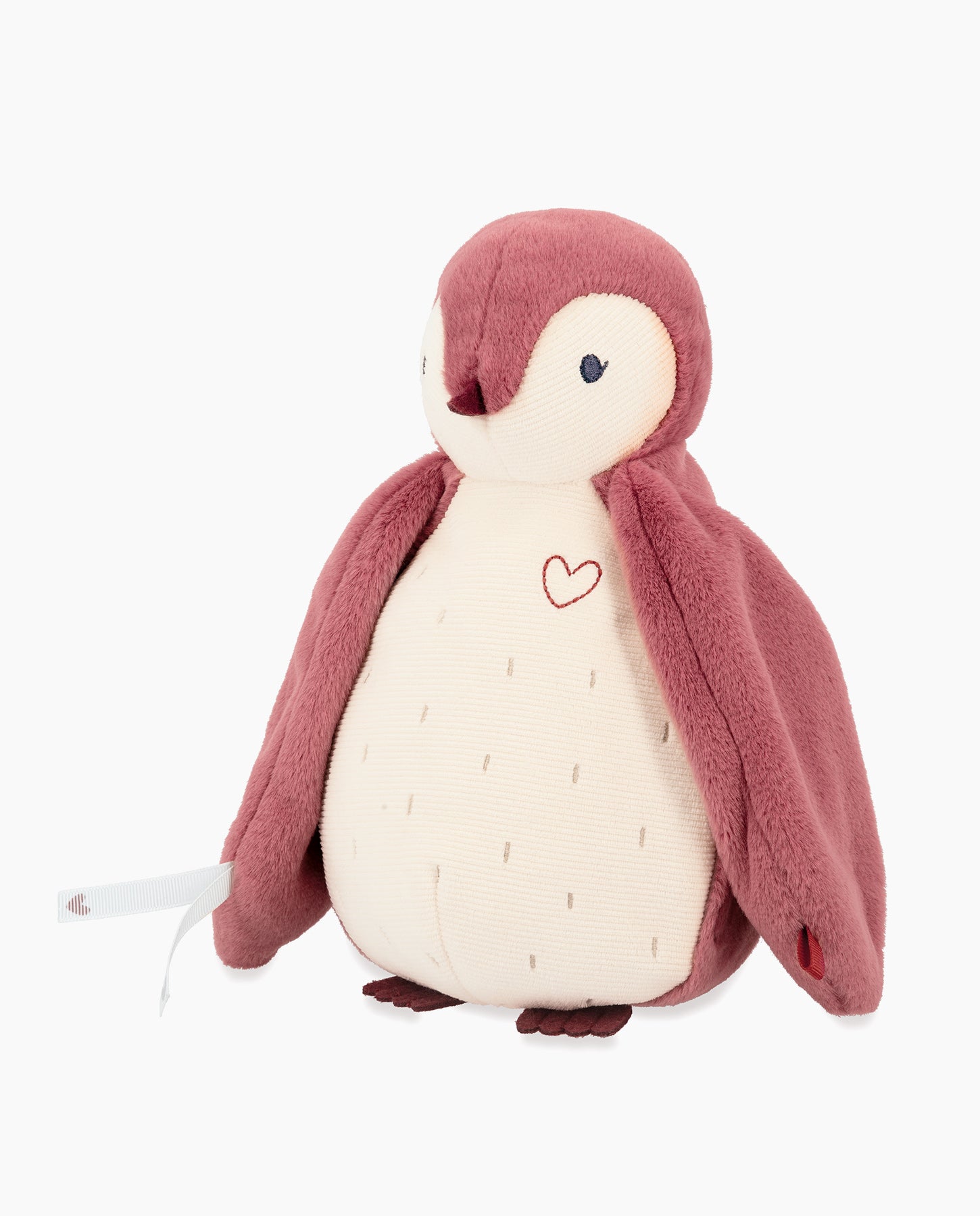 Jucarie din plus, Kaloo, pinguin roz, cu zgomot, 25 cm
