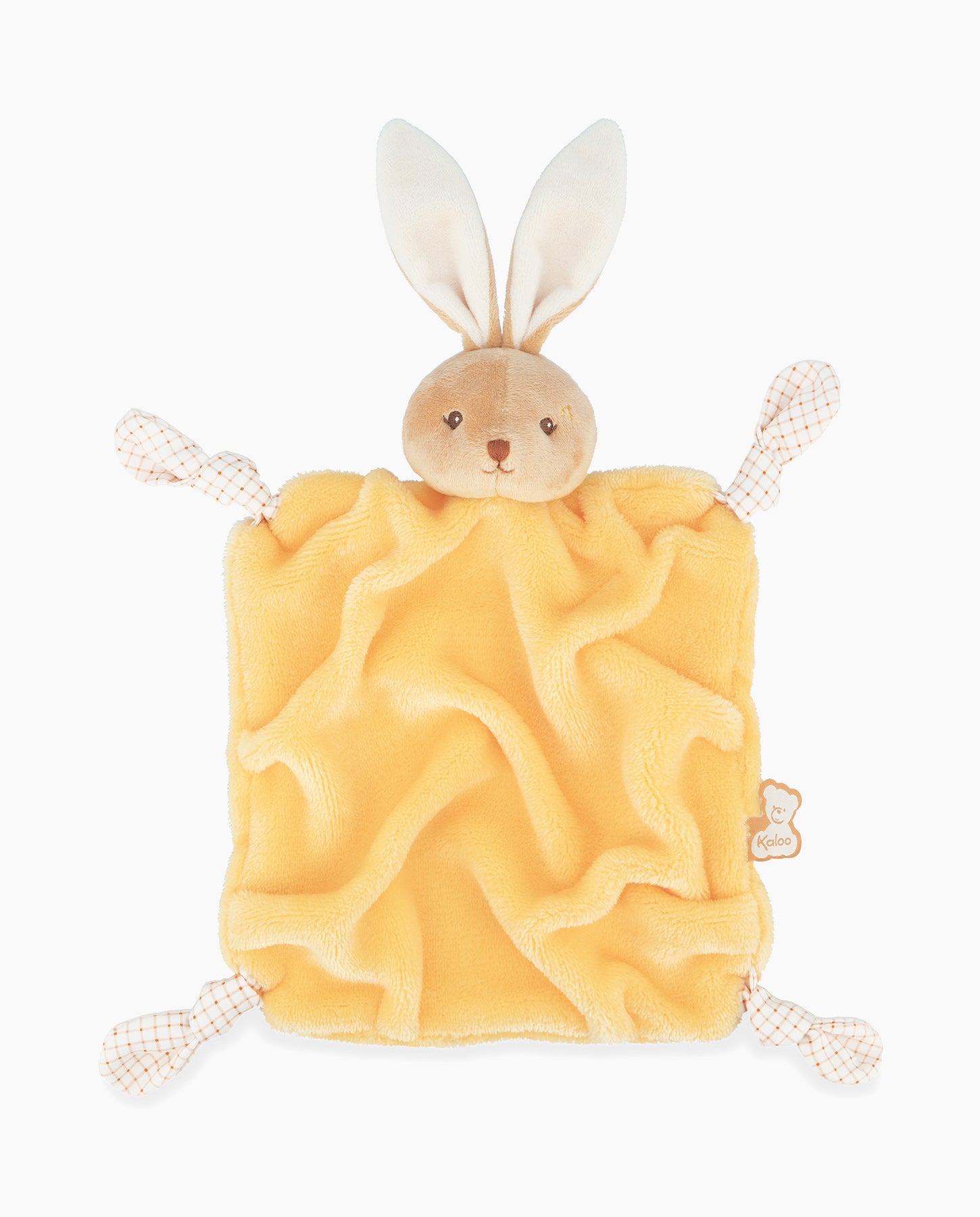 Jucarie doudou, Kaloo, Iepuras galben, 24 cm