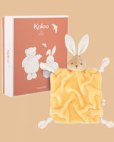 Jucarie doudou, Kaloo, Iepuras galben, 24 cm
