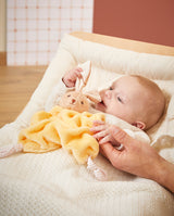 Jucarie doudou, Kaloo, Iepuras galben, 24 cm