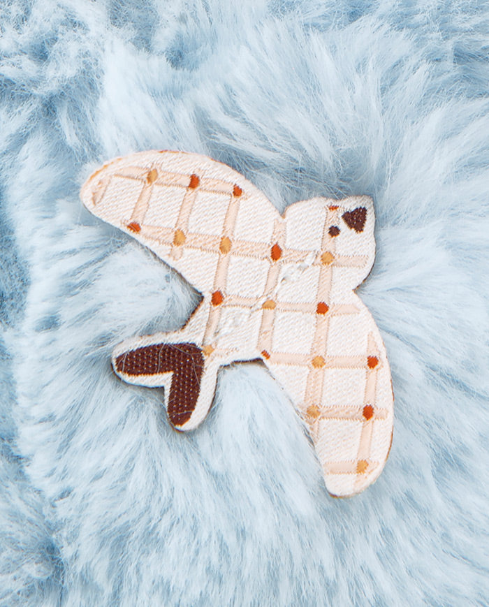 Ursulet de plus, Kaloo, Patapouf, albastru, 17 cm