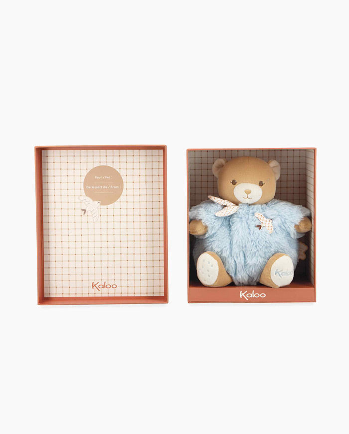 Ursulet de plus, Kaloo, Patapouf, albastru, 17 cm