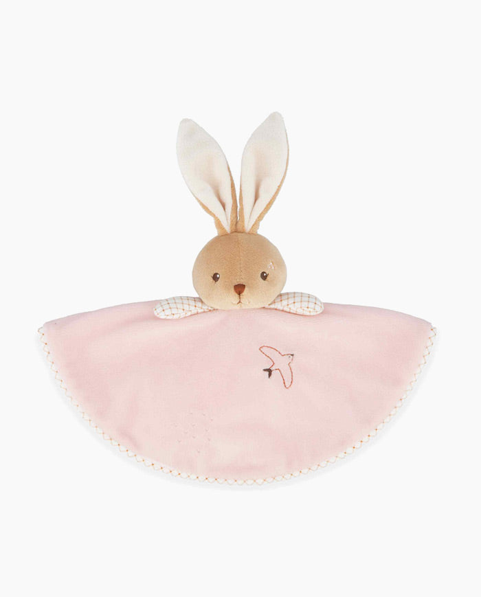 Jucarie doudou, Kaloo, Iepuras roz, 26 cm