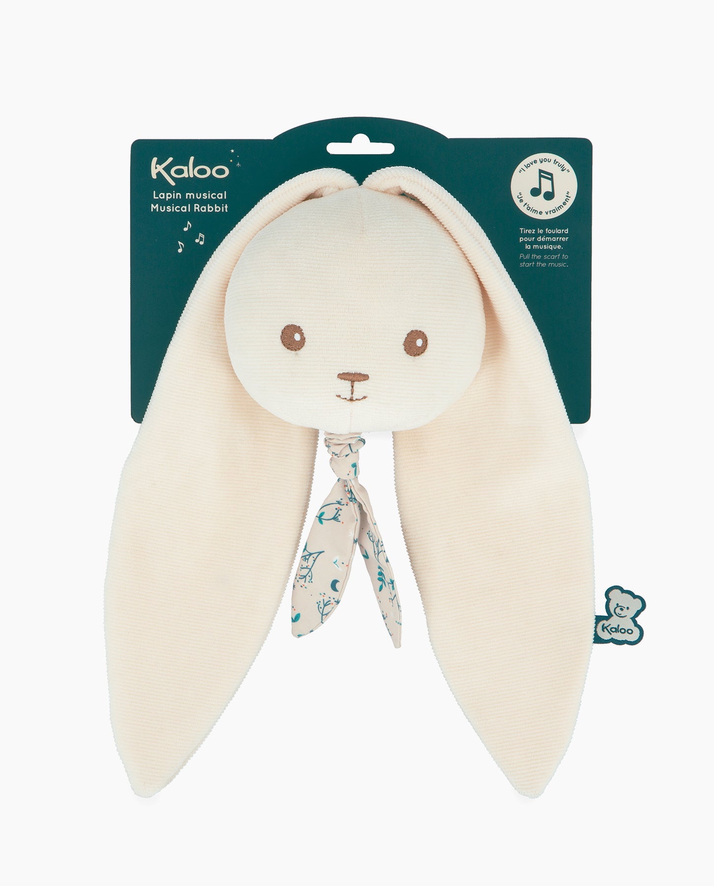 Jucarie muzicala, Kaloo, Iepuras de plus, crem