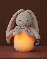 Iepuras de noapte, Kaloo, crem, cu lumini, 17,5 cm