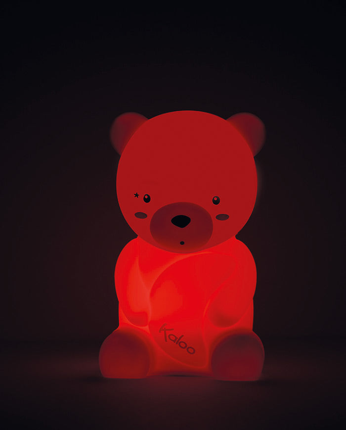 Lampa de veghe, Kaloo, ursulet, cu lumini, din silicon
