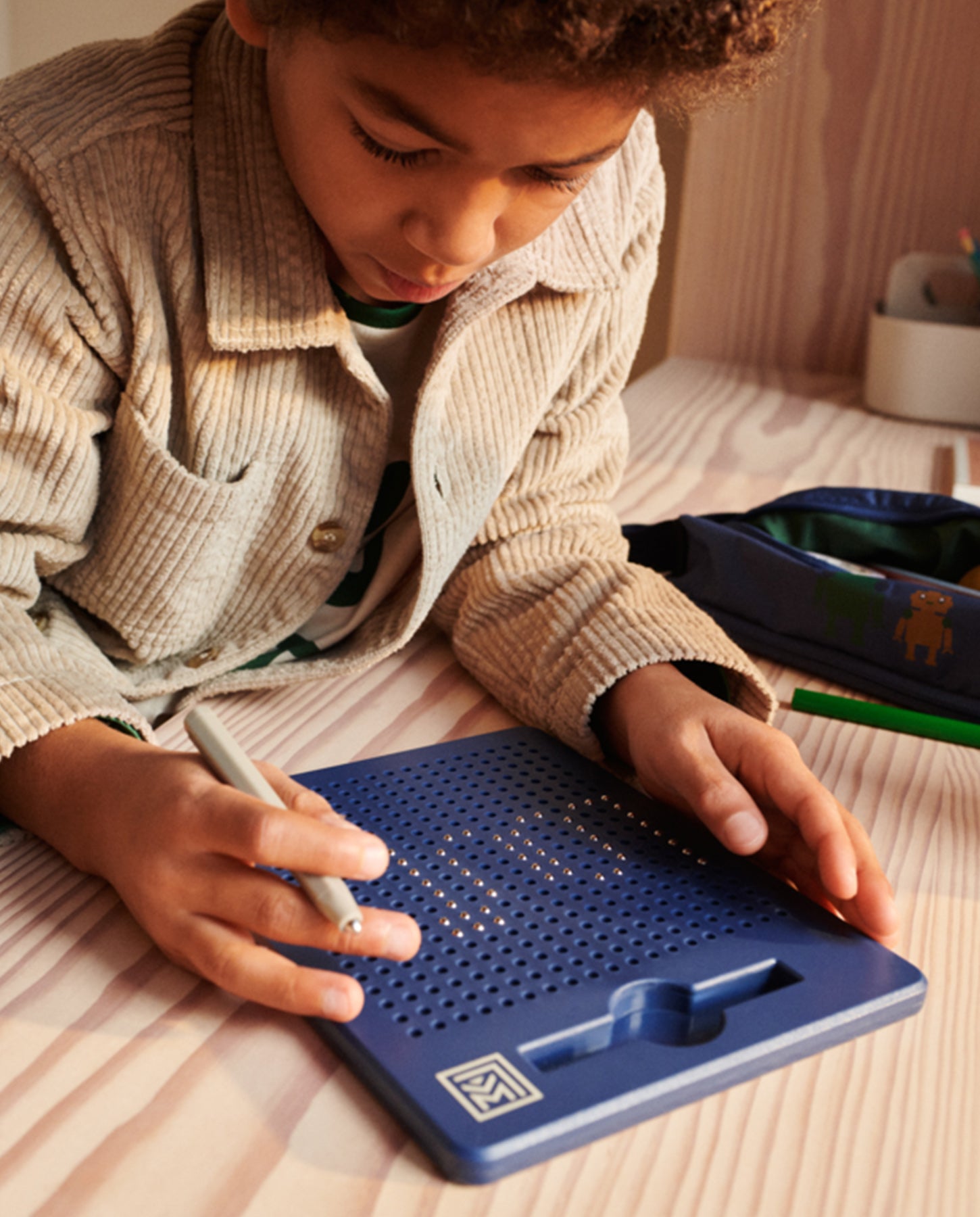 Tableta magnetica, Liewood, Annelise, Indigo Blue, 3 ani+