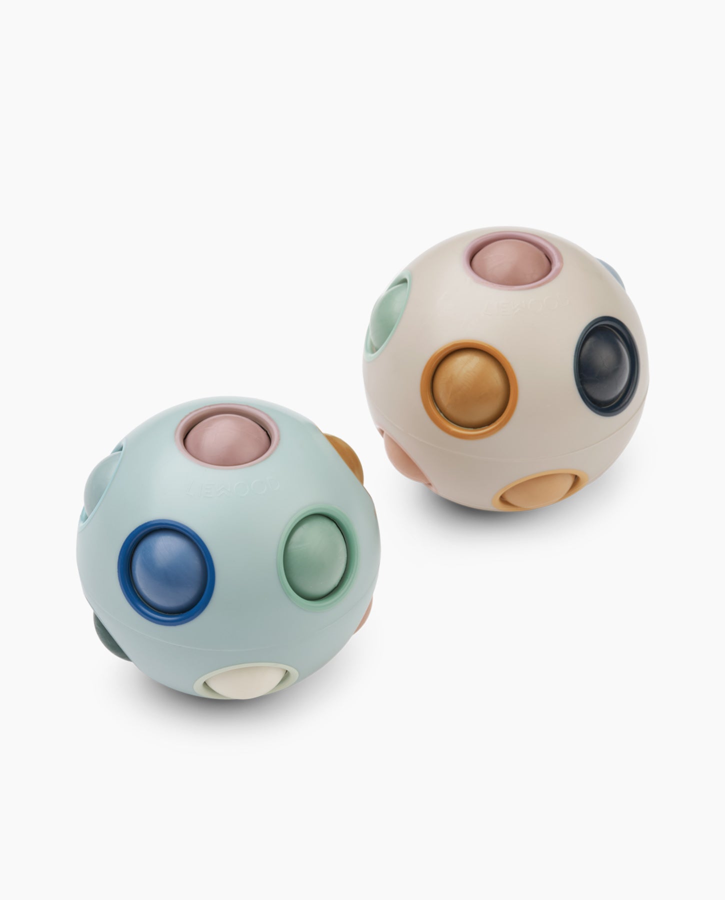 Set de doua mingi puzzle, Liewood, Solene, Ice Blue, 3 ani+