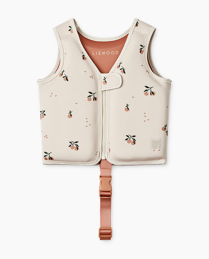 Vesta de inot copii, Liewood, Dove, Peach/Sea Shell