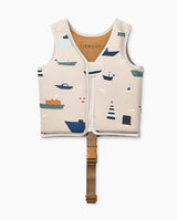 Vesta de inot copii, Liewood, Dove, Sailing/Sandy