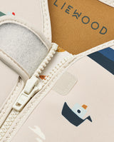 Vesta de inot copii, Liewood, Dove, Sailing/Sandy