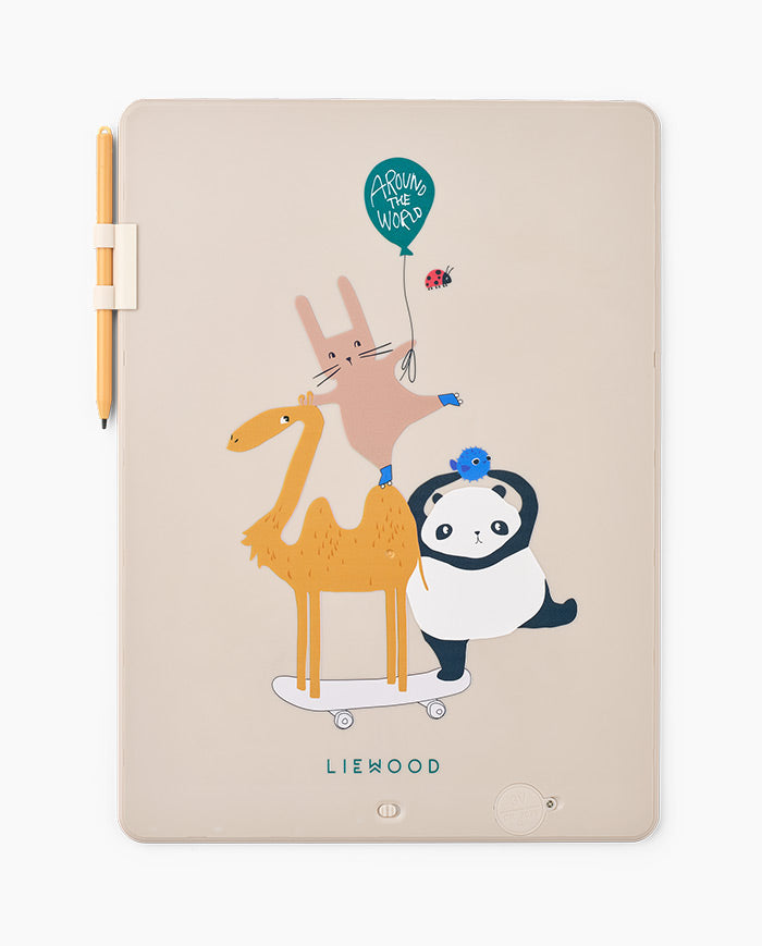 Tableta pentru desen cu ecran LCD, Liewood, Zora, 13.5 inch, Sandy