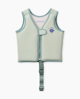 Vesta de inot copii, Liewood, Dove Seersucker, Peppermint/Sandy
