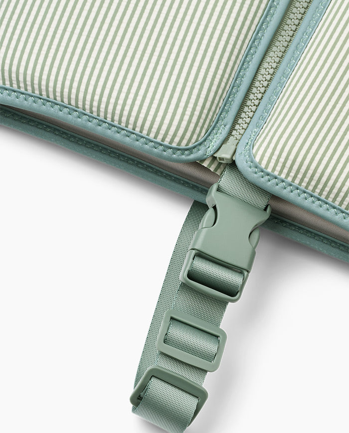 Vesta de inot copii, Liewood, Dove Seersucker, Peppermint/Sandy