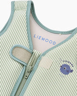 Vesta de inot copii, Liewood, Dove Seersucker, Peppermint/Sandy