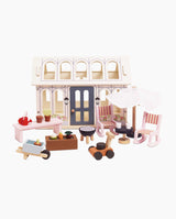 Accesorii casuta papusi, Le Toy Van, Sera si gradina, 16 piese, din lemn