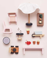 Accesorii casuta papusi, Le Toy Van, Sera si gradina, 16 piese, din lemn