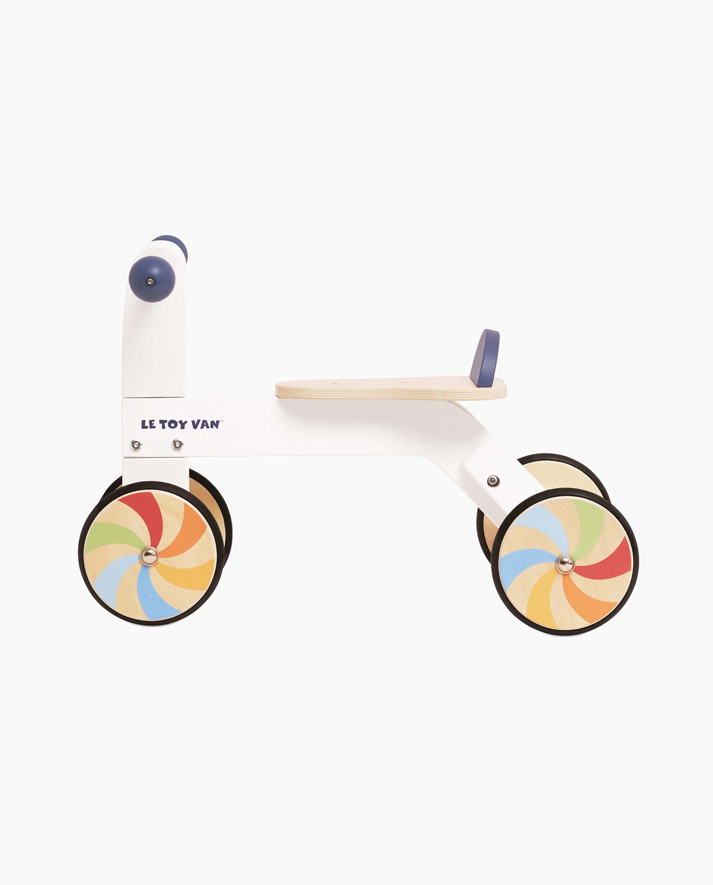 Bicicleta din lemn, Le Toy Van, Ride on Rainbow, 4 roti, 18 luni +