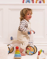 Bicicleta din lemn, Le Toy Van, Ride on Rainbow, 4 roti, 18 luni +