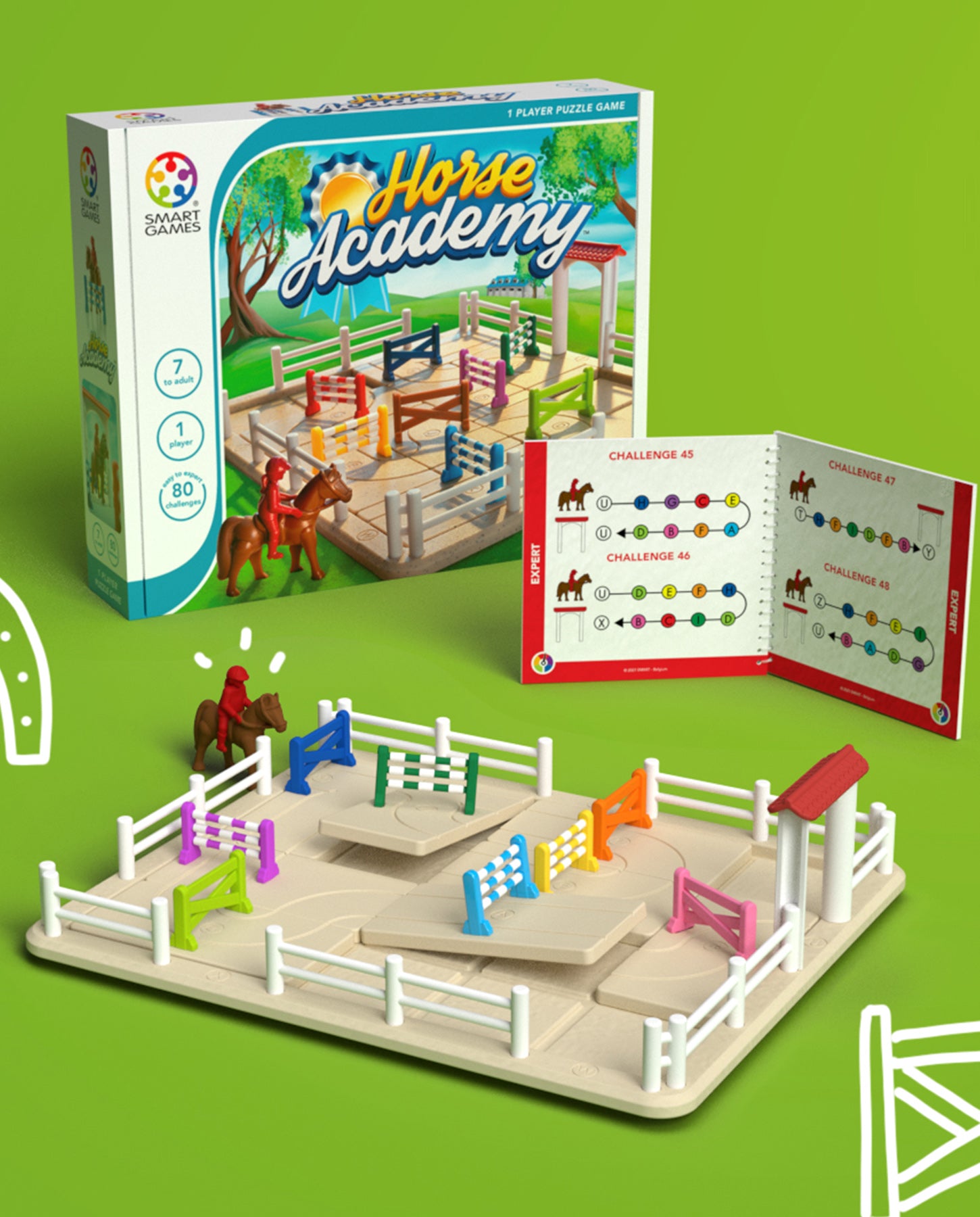 Joc educativ, Smart Games, Horse Academy, 80 provocari