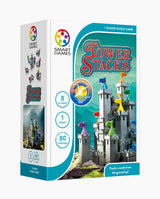 Joc puzzle 3D, Smart Games, Tower Stacks, 9 piese, 80 provocari