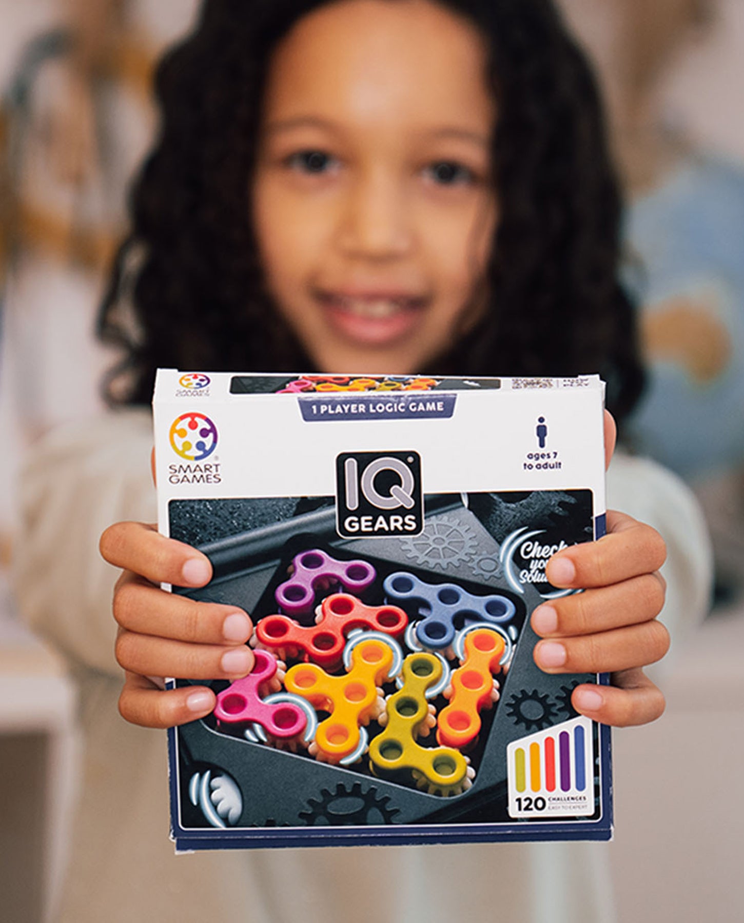 Joc puzzle educativ, Smart Games, IQ Gears, 120 provocari