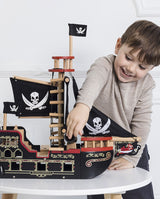 Jucarie din lemn, Le Toy Van, corabia piratilor, neagra