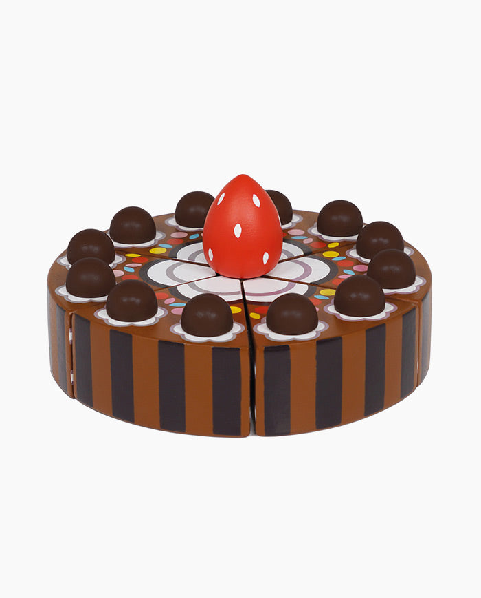 Tort cu ciocolata, Le Toy Van, din lemn, 3 ani+ - Elcokids