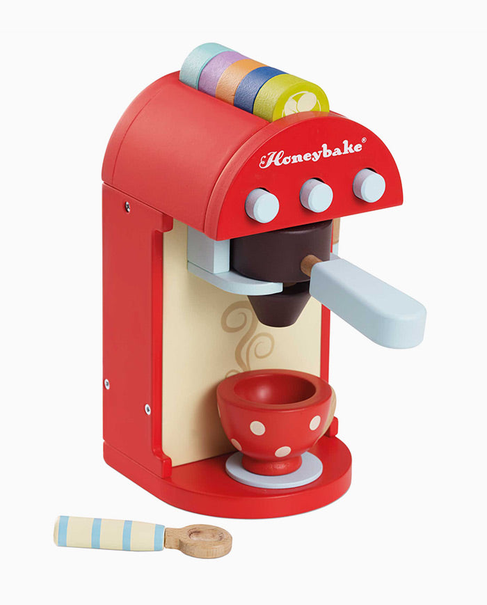 Expresor de cafea, Le Toy van, din lemn, cu canita