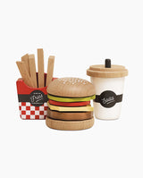 Set Hamburger, Le Toy Van, din lemn, 13 piese, 3 ani+