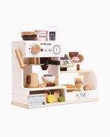 Cafenea Barista din Lemn, Le Toy Van, cu 17 accesorii, 3 ani+