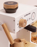 Cafenea Barista din Lemn, Le Toy Van, cu 17 accesorii, 3 ani+