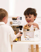 Cafenea Barista din Lemn, Le Toy Van, cu 17 accesorii, 3 ani+