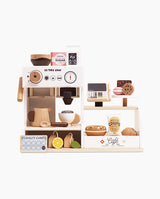 Cafenea Barista din Lemn, Le Toy Van, cu 17 accesorii, 3 ani+