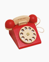 Telefon din lemn, Le Toy Van, rosu